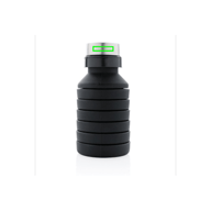 Leakproof collapsible silicone bottle with lid